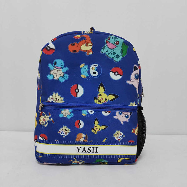 Personalised Cartoons Printed Kids Bag Pack